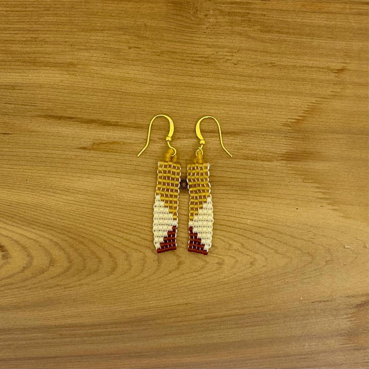 Colour Block Minis - Gold/Red