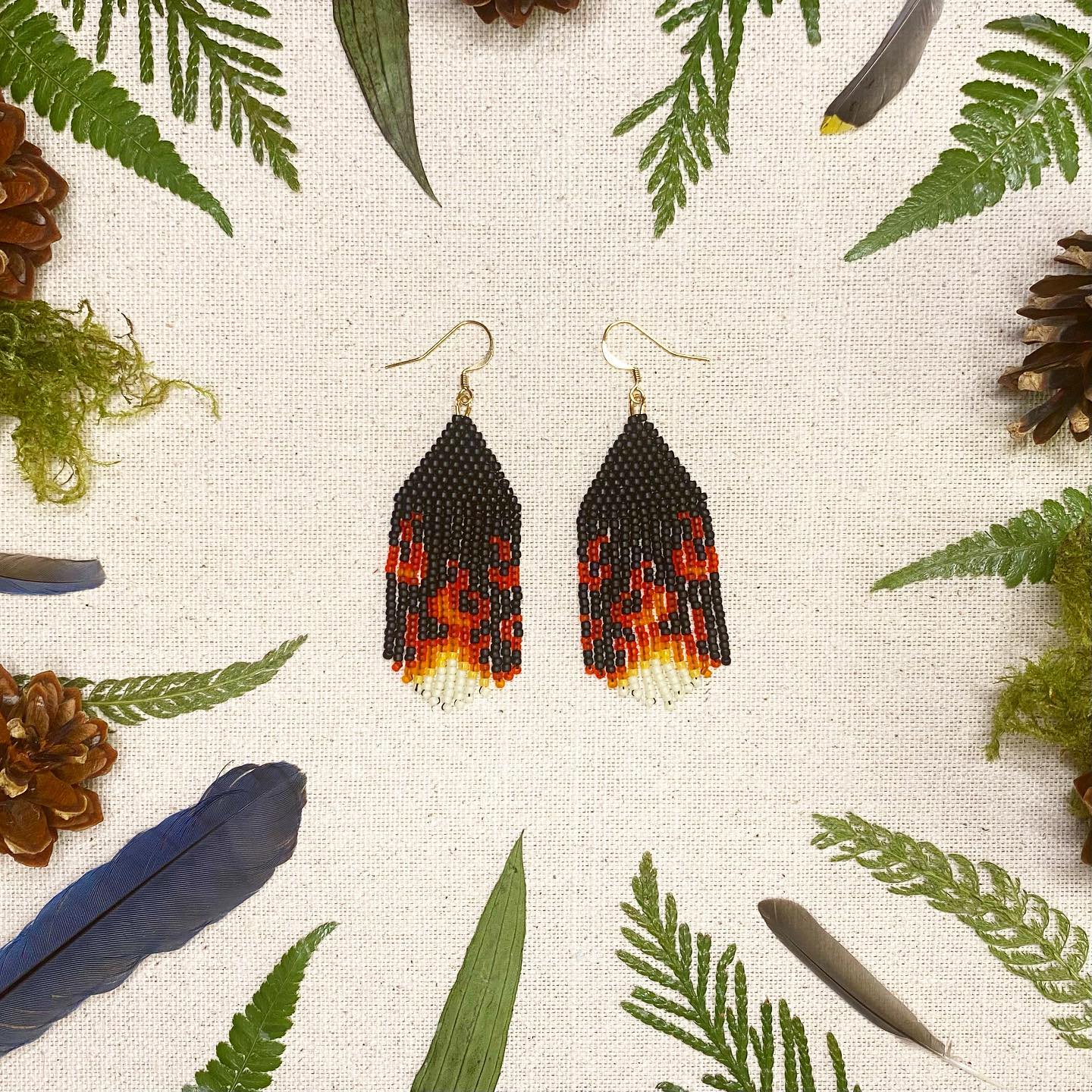 Flames - Black/Orange